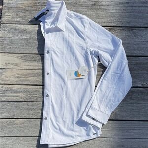 VUORI Long Sleeve Knit Oxford Button Down - Classic Fit MENS SIZE MEDIUM NWT